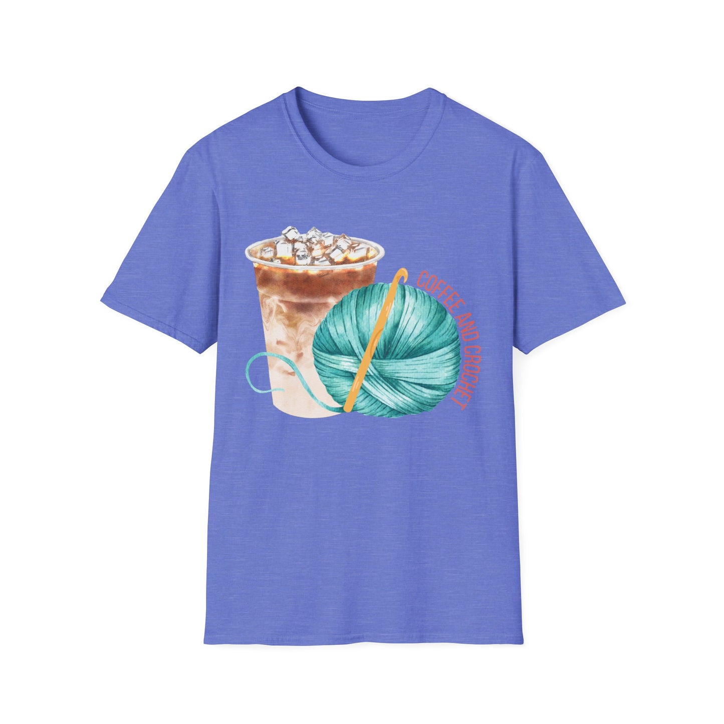 Coffee & Crochet - Unisex Softstyle T-Shirt