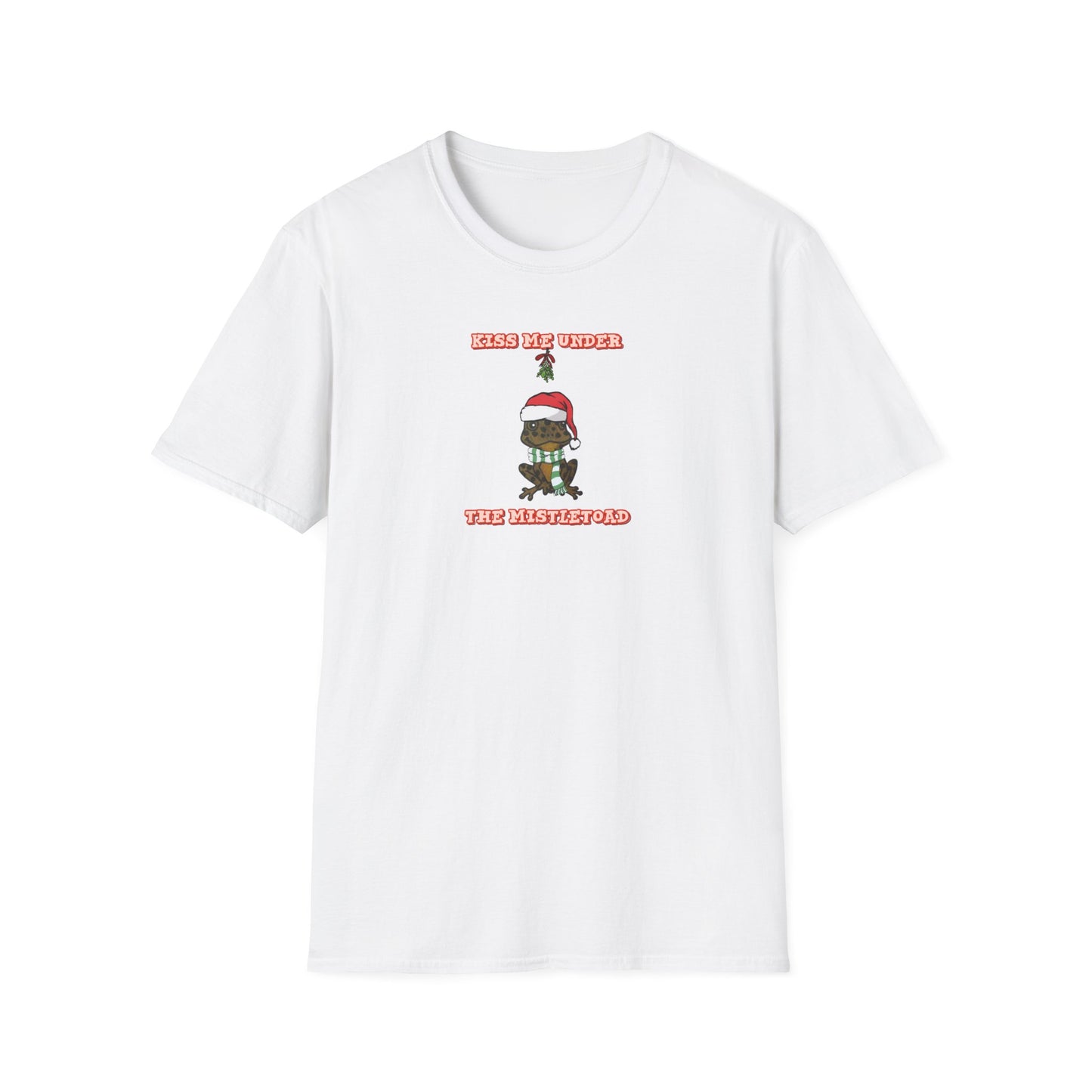 Kiss Me Under the MistleToad - Unisex Softstyle T-Shirt