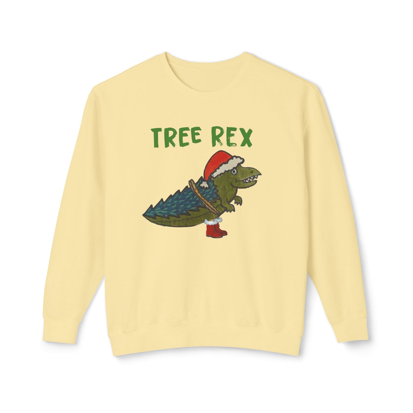 Tree Rex - Unisex Lightweight Crewneck Sweatshirt