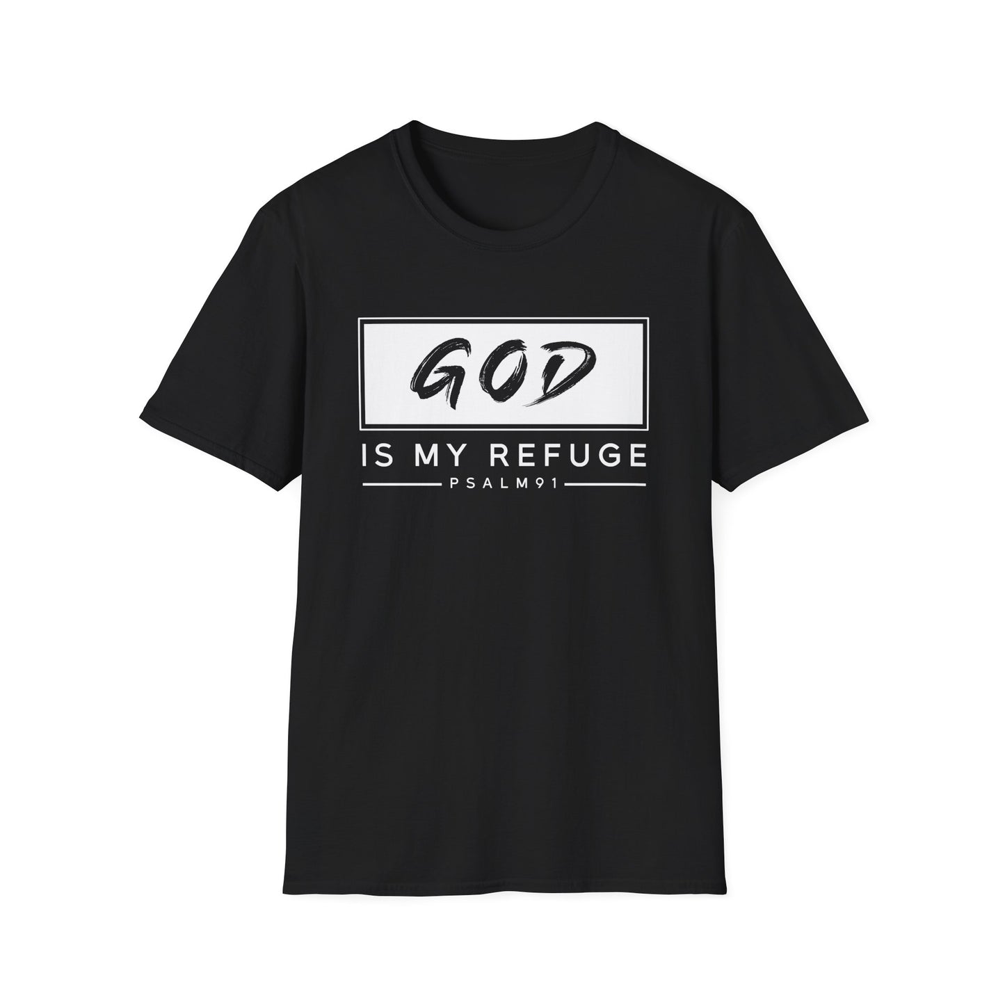 God is my refuge - Unisex Softstyle T-Shirt