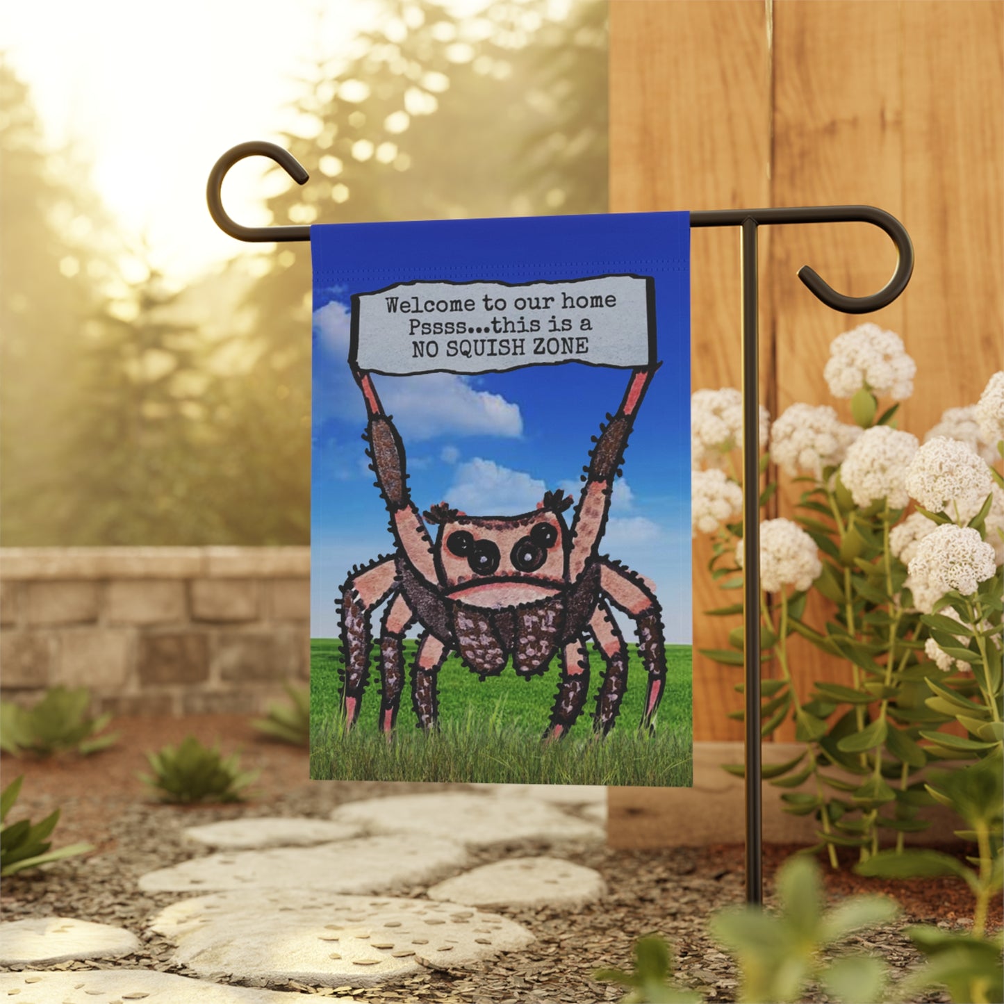 Welcome to our home...No squish zone - Garden & House Banner