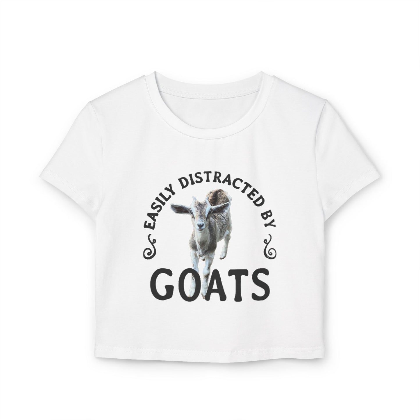 Easily Distracted by... Goats - Women's Crop Top