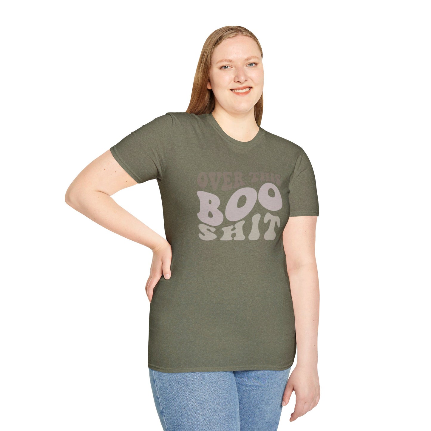 Over This Boo Shit - Unisex Softstyle T-Shirt