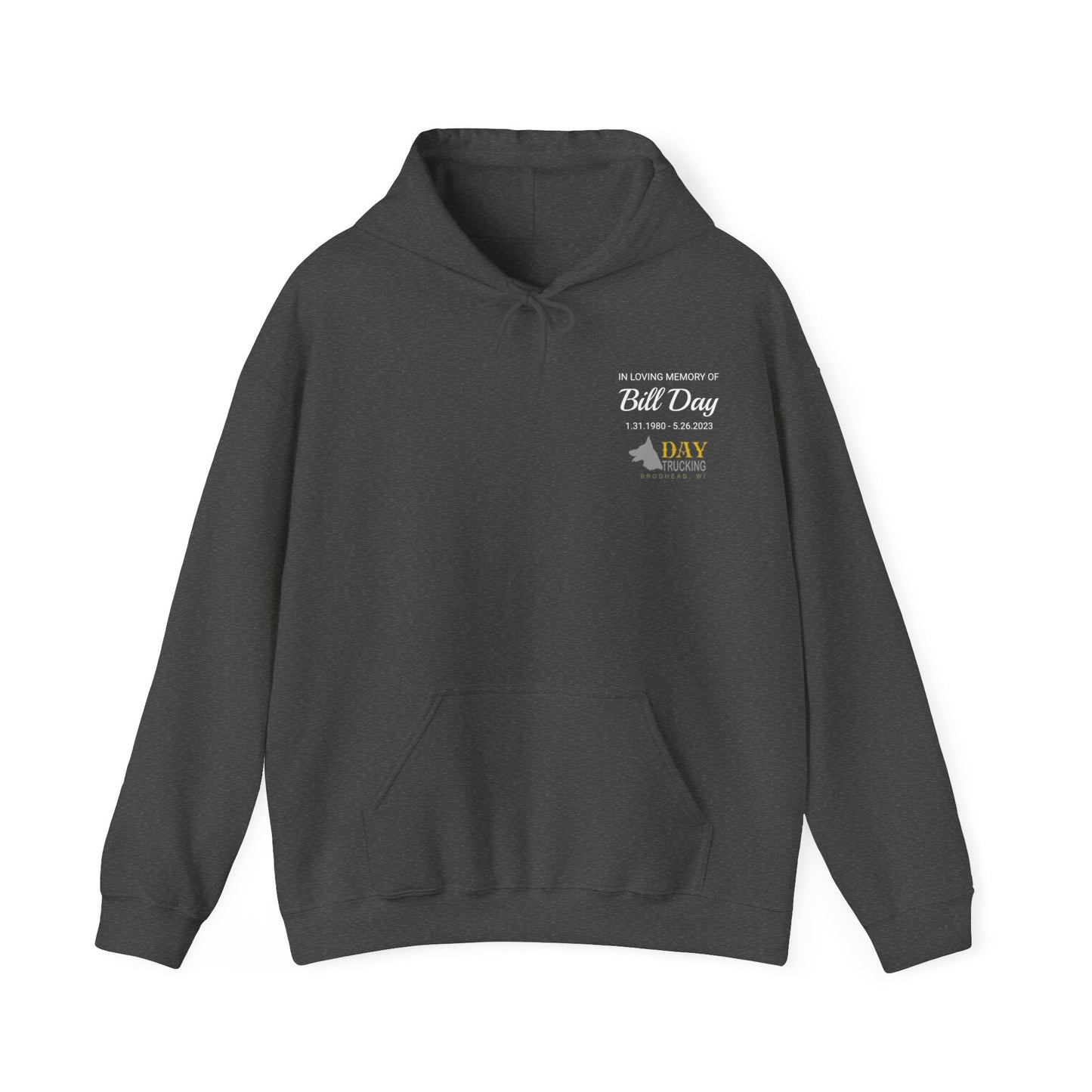 SJ Day Trucking - Hoodie FRONT AND BACK DESIGNS - Unisex Heavy Blend™ Hooded Sweatshirt