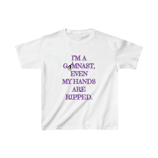 I'm a gymnast even my hands are ripped - Kids Heavy Cotton™ Tee