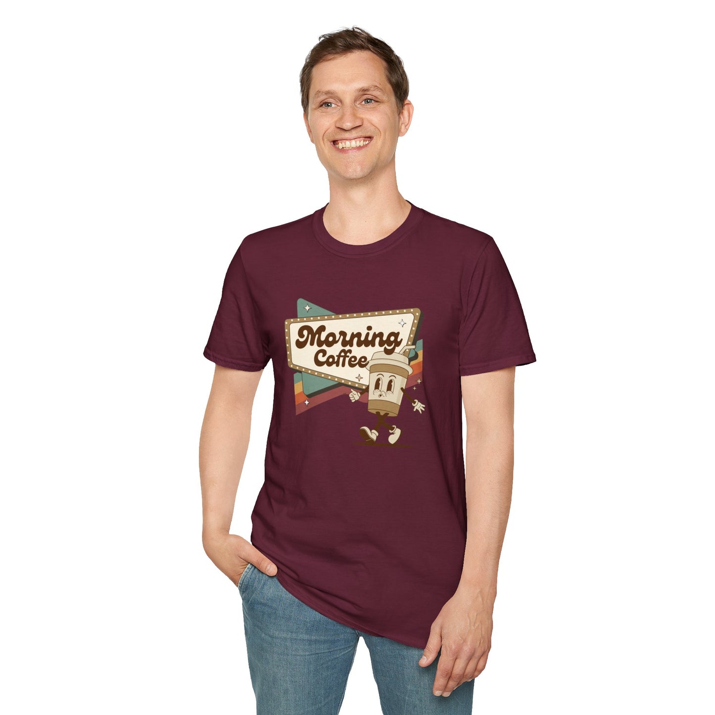 Morning Coffee - Unisex Softstyle T-Shirt