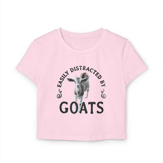 Easily Distracted by... Goats - Women's Crop Top