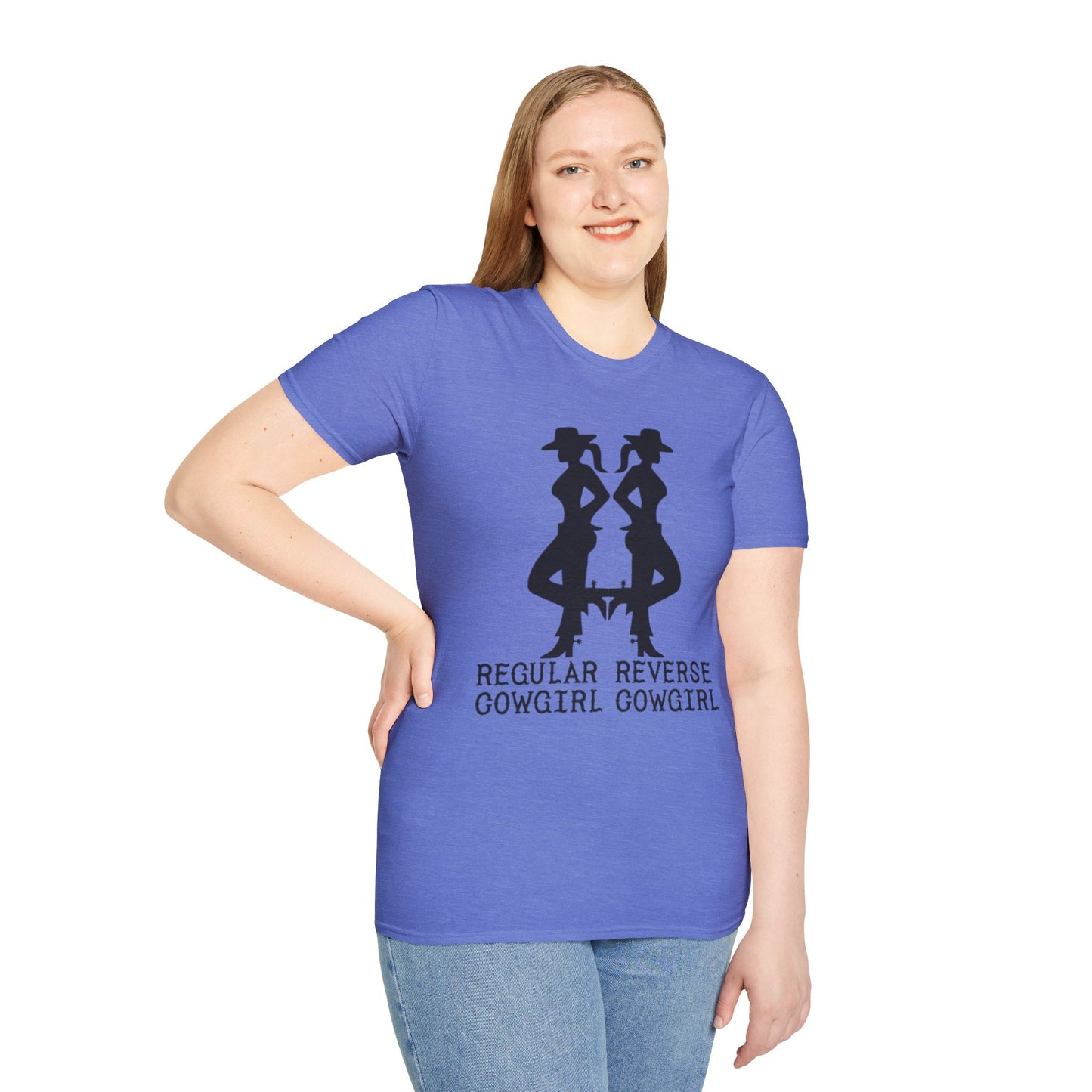 Regular Cowgirl Reverse Cowgirl - Unisex Softstyle T-Shirt