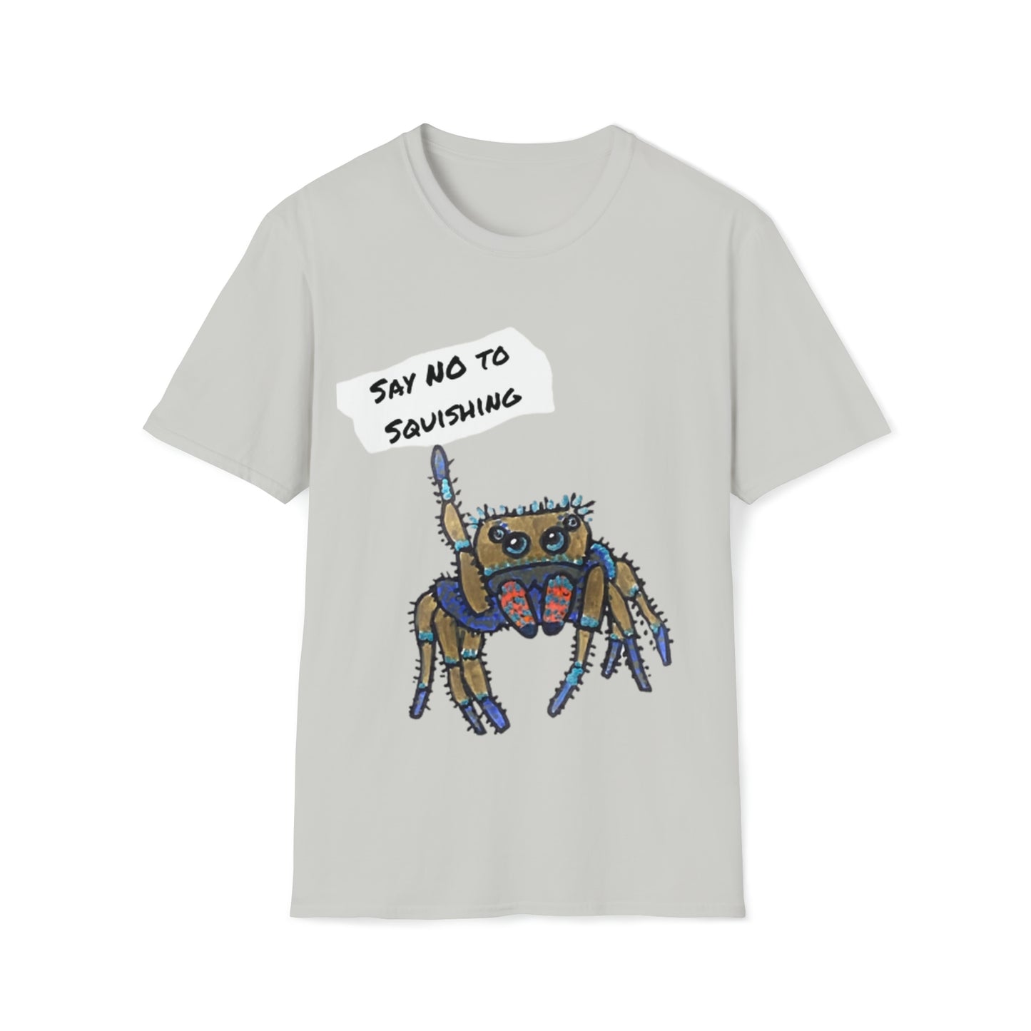 Say no to squishing Spider - Unisex Softstyle T-Shirt