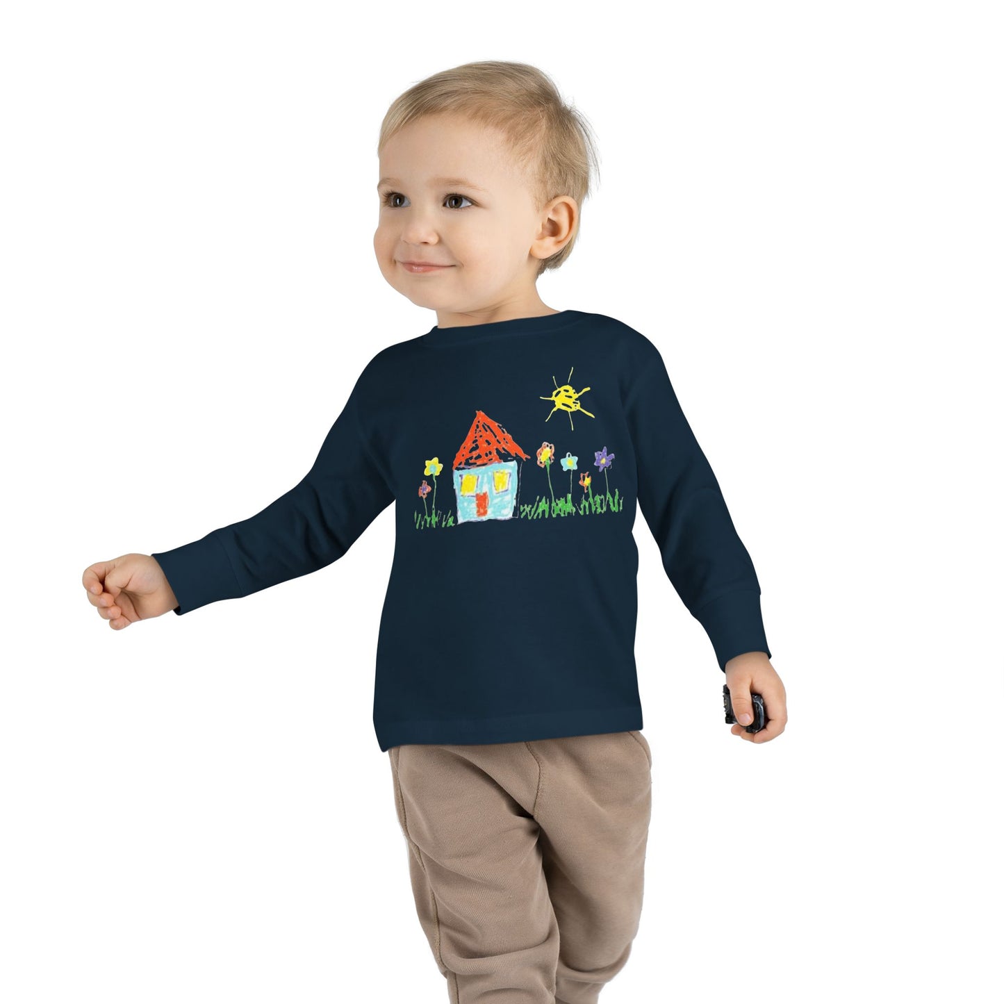 Your Child’s Art on a Shirt - Toddler Long Sleeve Tee