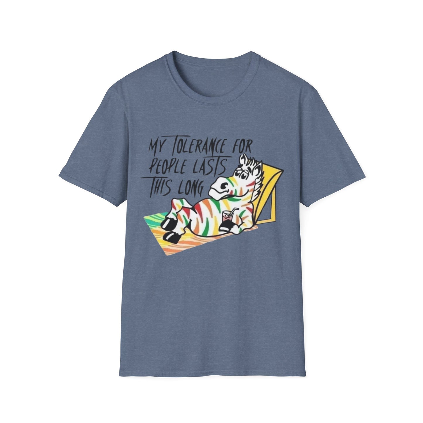 My Tolerance for people Fruit Stripe - Unisex Softstyle T-Shirt