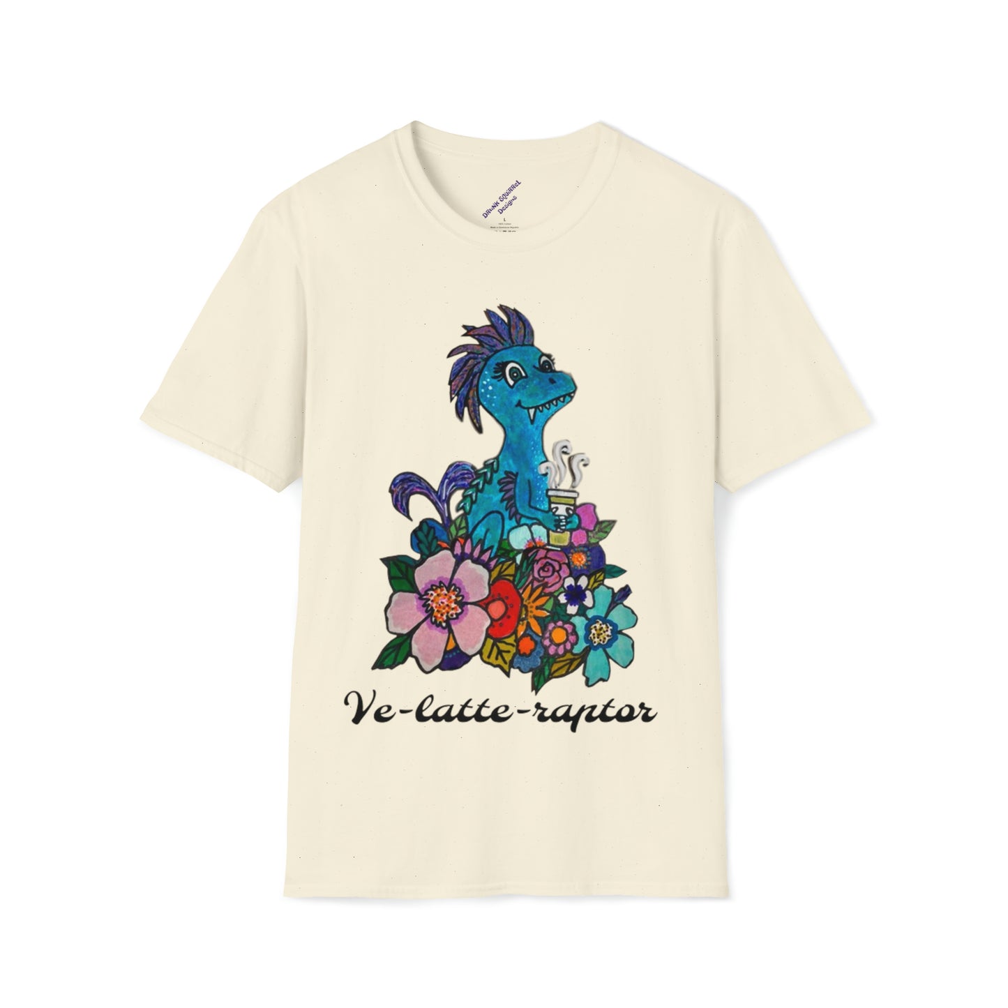 Ve-Latte-Raptor - Unisex Softstyle T-Shirt