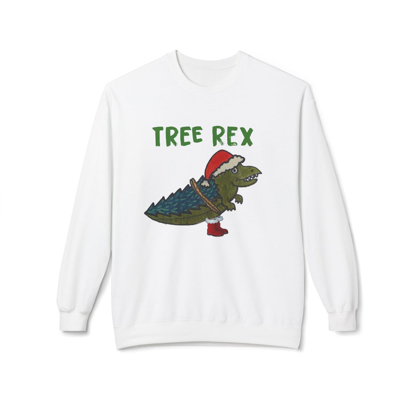 Tree Rex - Unisex Midweight Softstyle Fleece Crewneck Sweatshirt