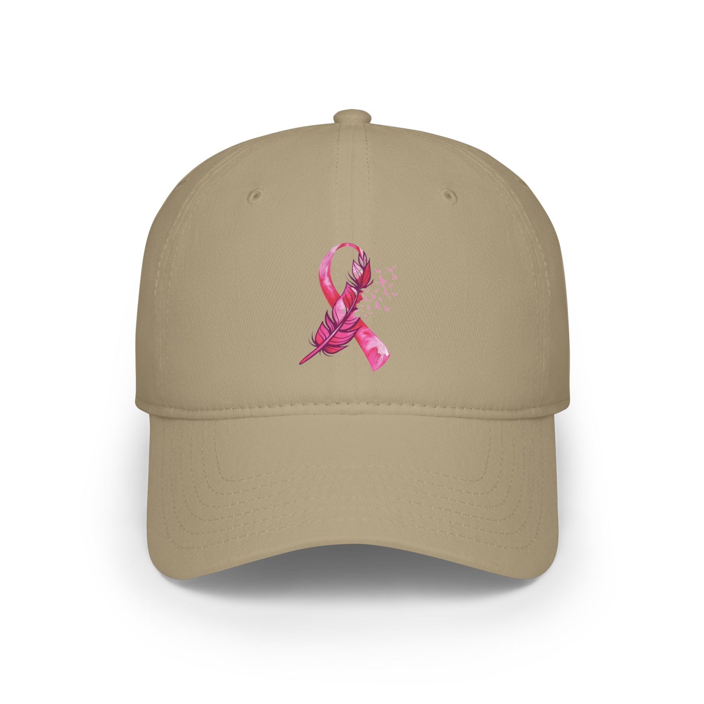 Breast Cancer Awareness Feather - Low Profile Baseball Cap