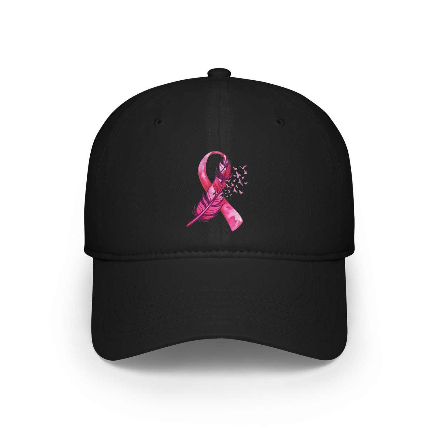 Breast Cancer Awareness Feather - Low Profile Baseball Cap