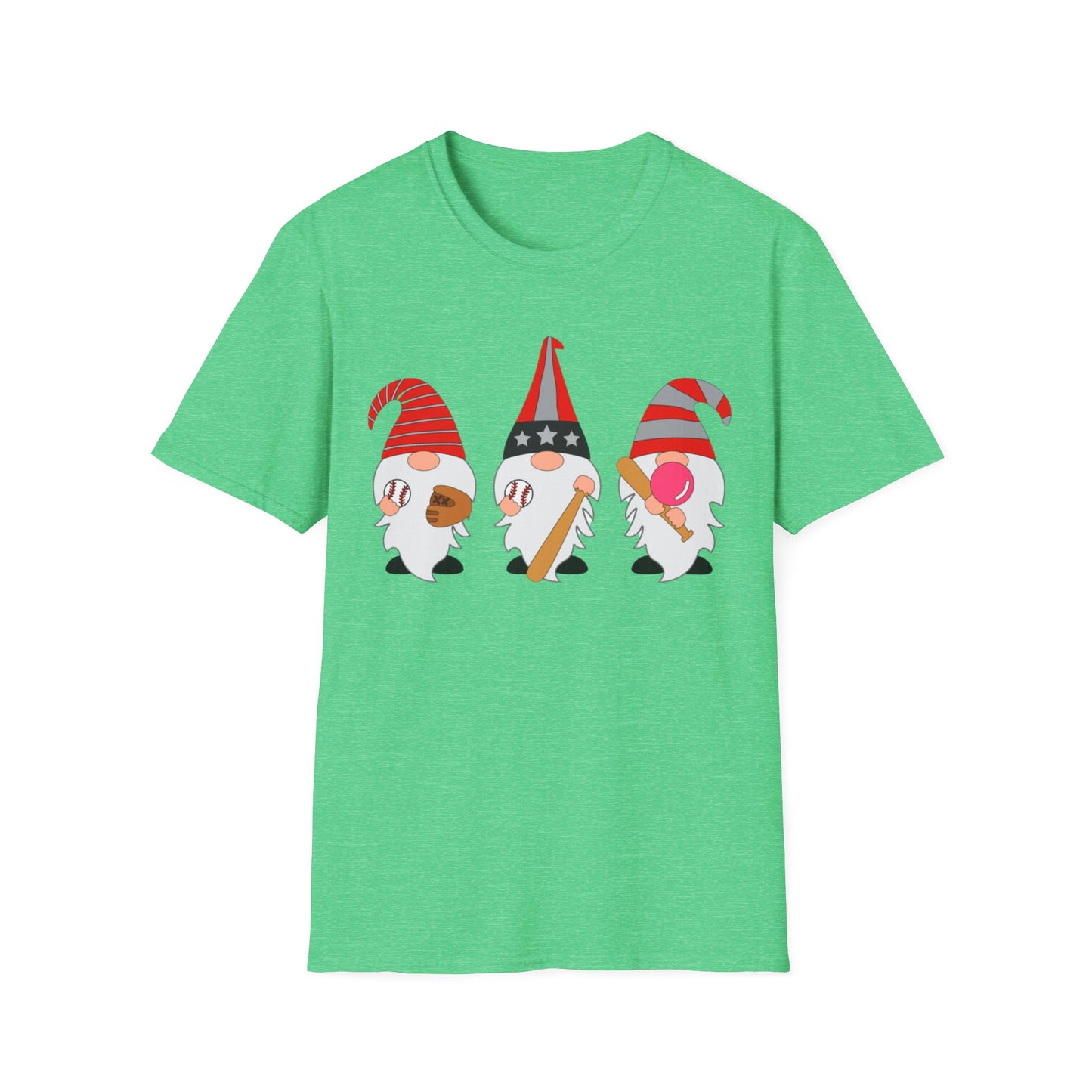 Gnome Baseball - Unisex Softstyle T-Shirt