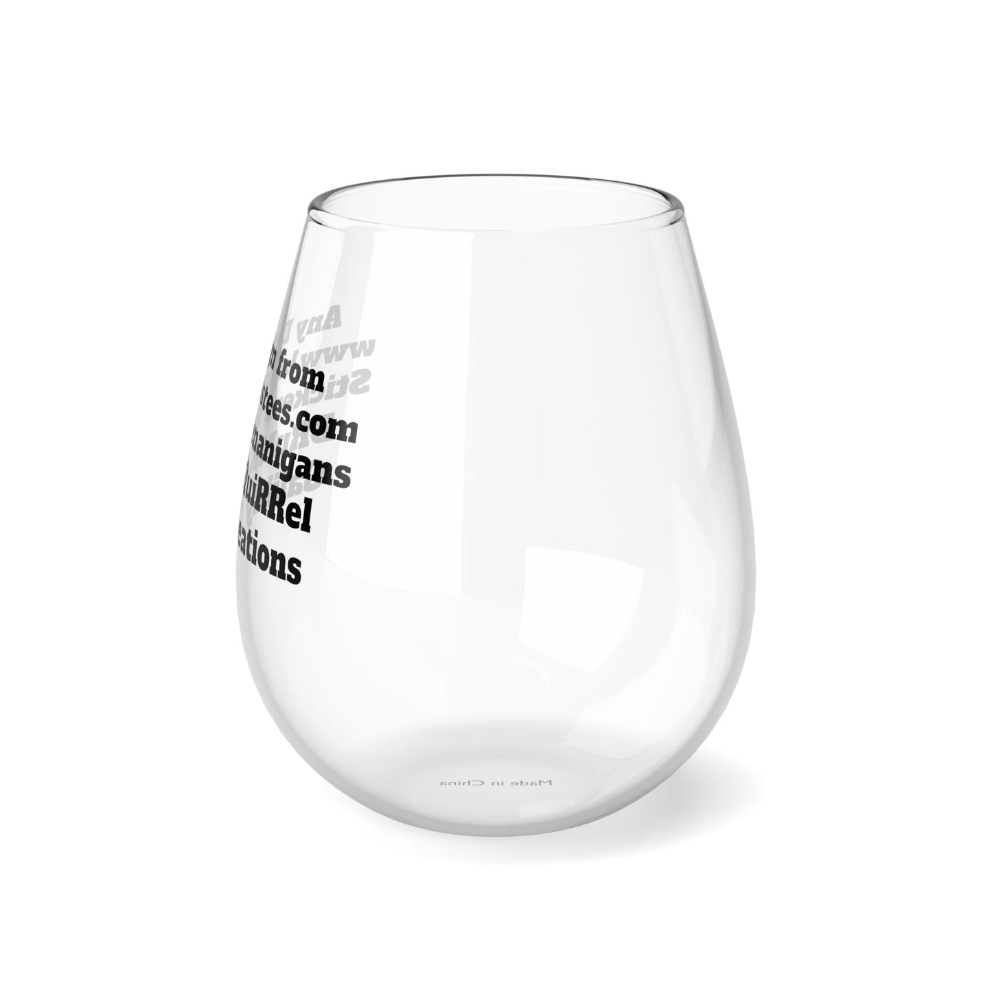 Custom - Stemless Wine Glass, 11.75oz