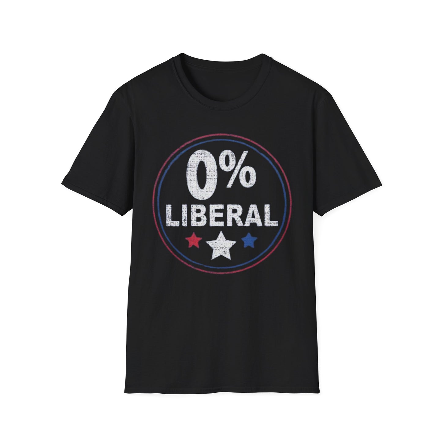 0% Liberal- Unisex Softstyle T-Shirt