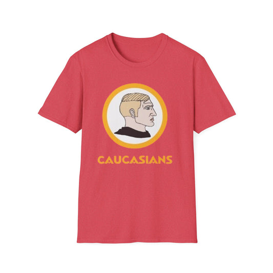 Caucasians Unisex Softstyle T-Shirt - Casual Graphic Tee for Everyday Wear