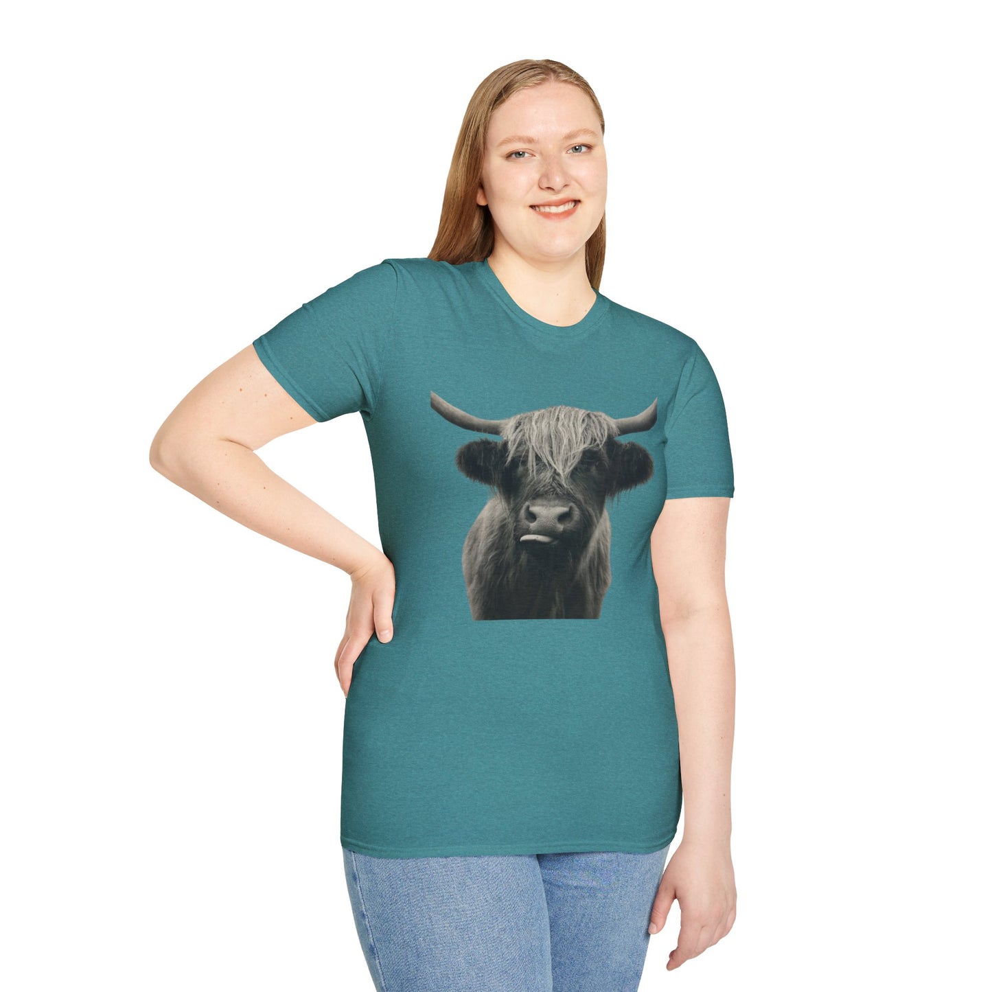 Just a Highland Cow - Unisex Softstyle T-Shirt