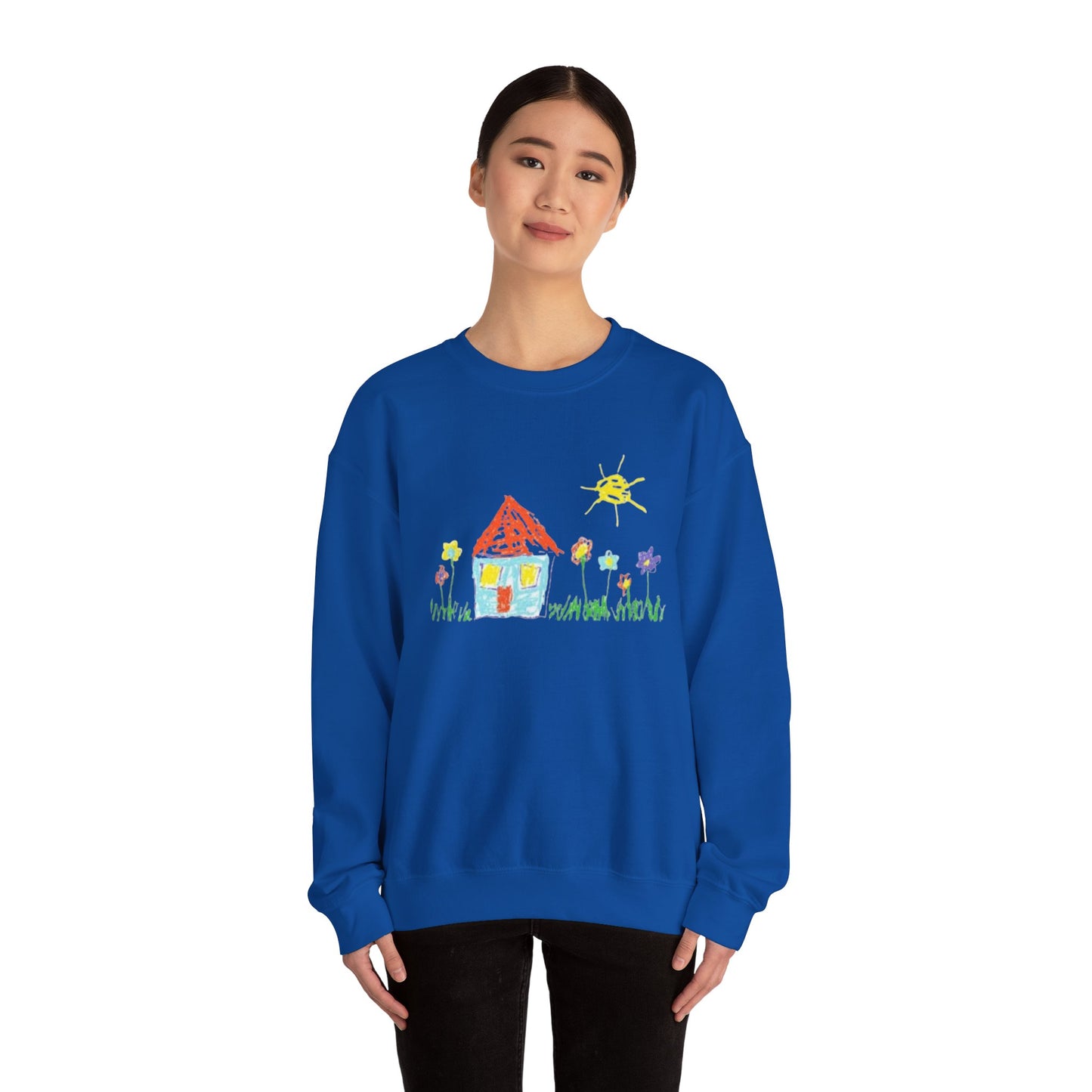 Your Child’s Art on a Shirt - Unisex Heavy Blend™ Crewneck Sweatshirt