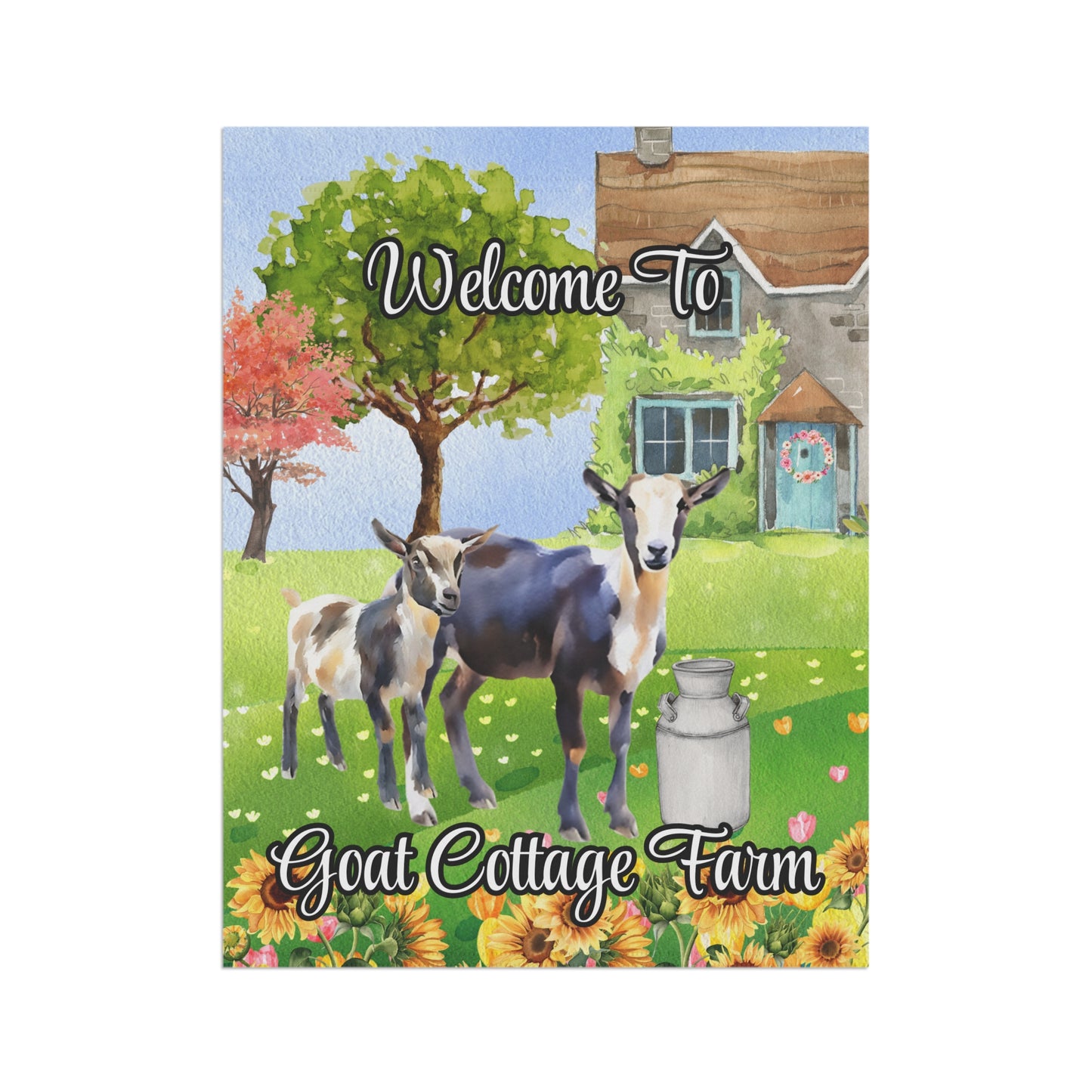 Goat Cottage Farm - Custom Garden & House Banner