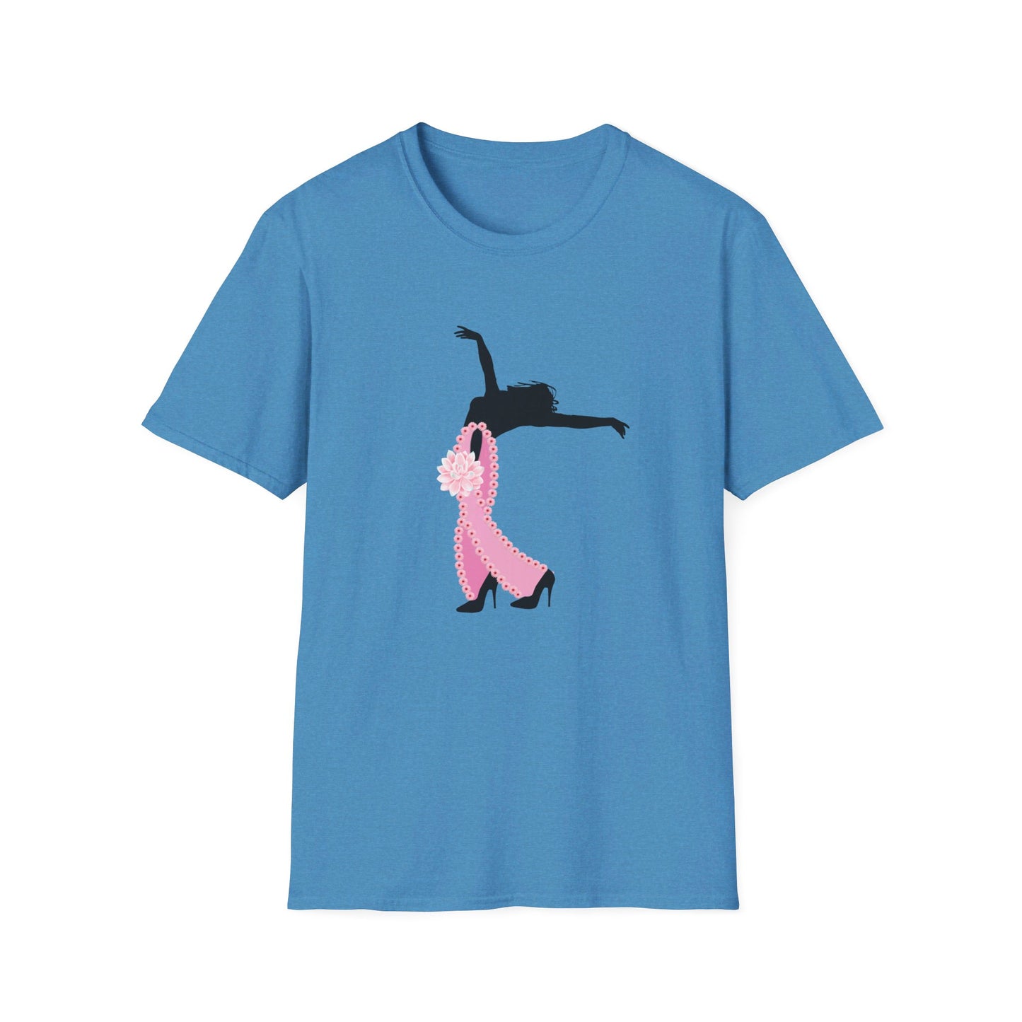 Breast Cancer Awareness Dancer- Unisex Softstyle T-Shirt