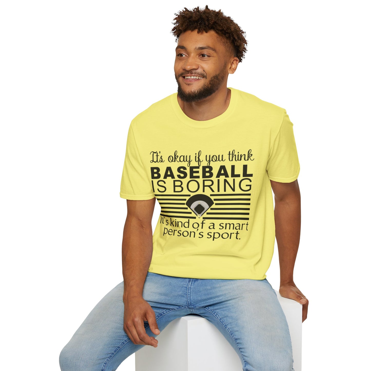 Baseballs Boring - Unisex Softstyle T-Shirt