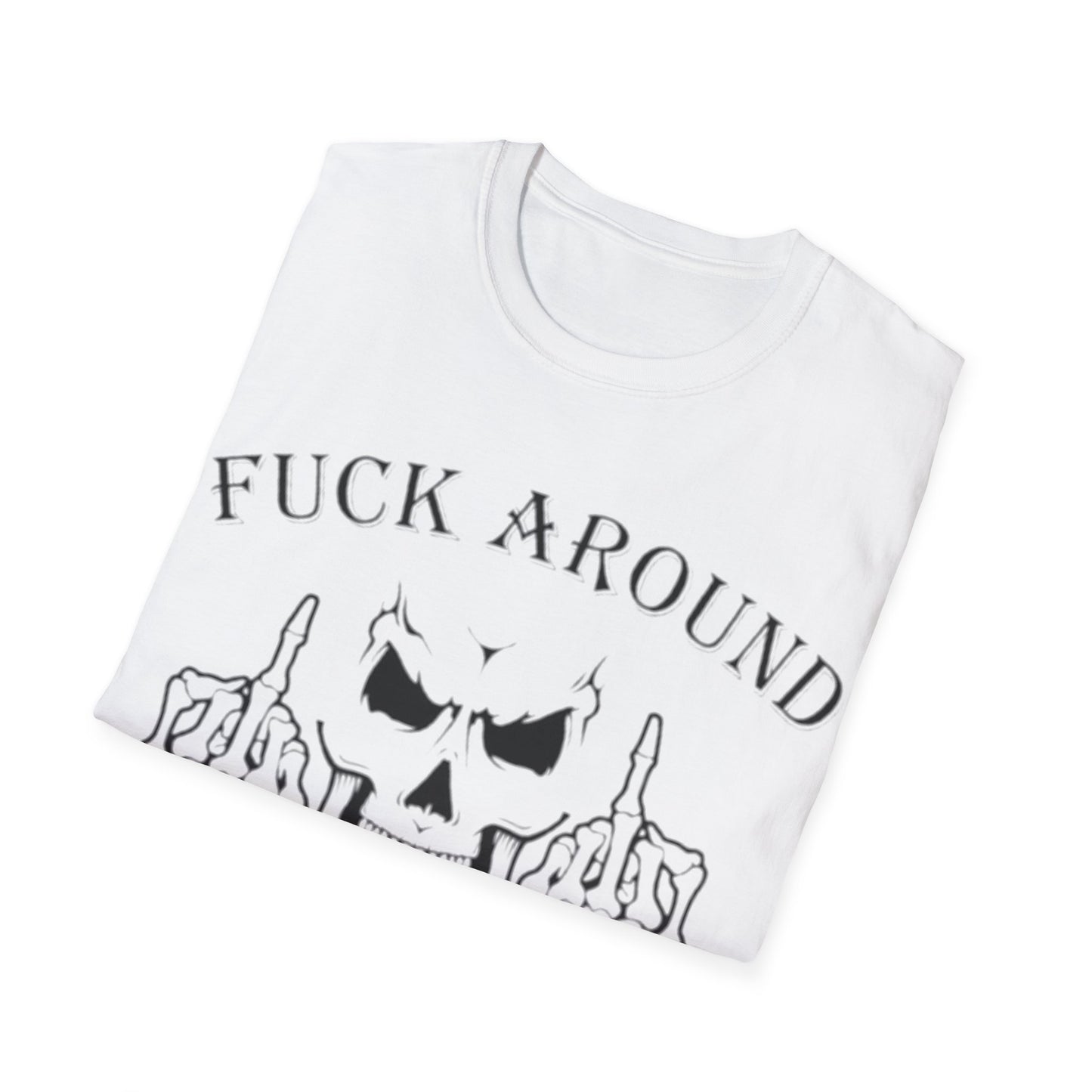 FAFO Skull & Fingers - Unisex Softstyle T-Shirt