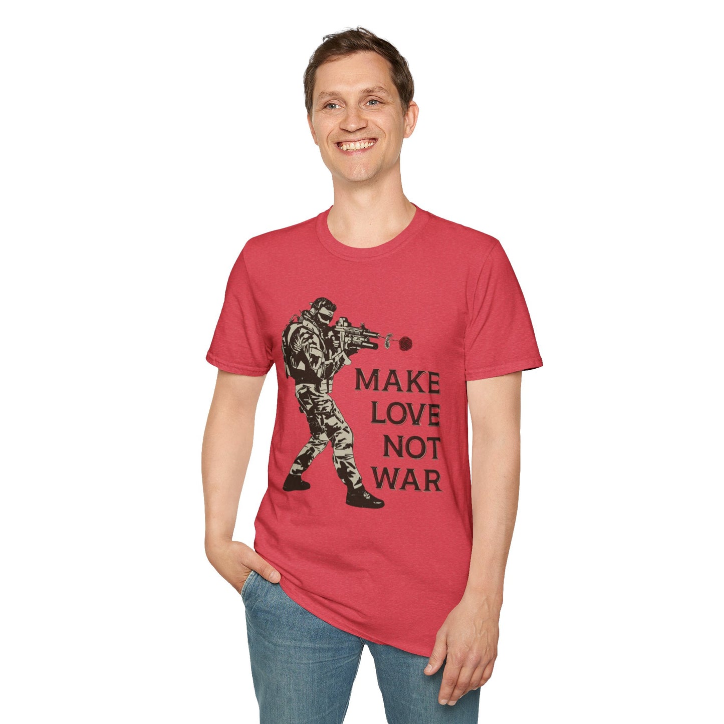 Make Love Not War - Unisex Softstyle T-Shirt