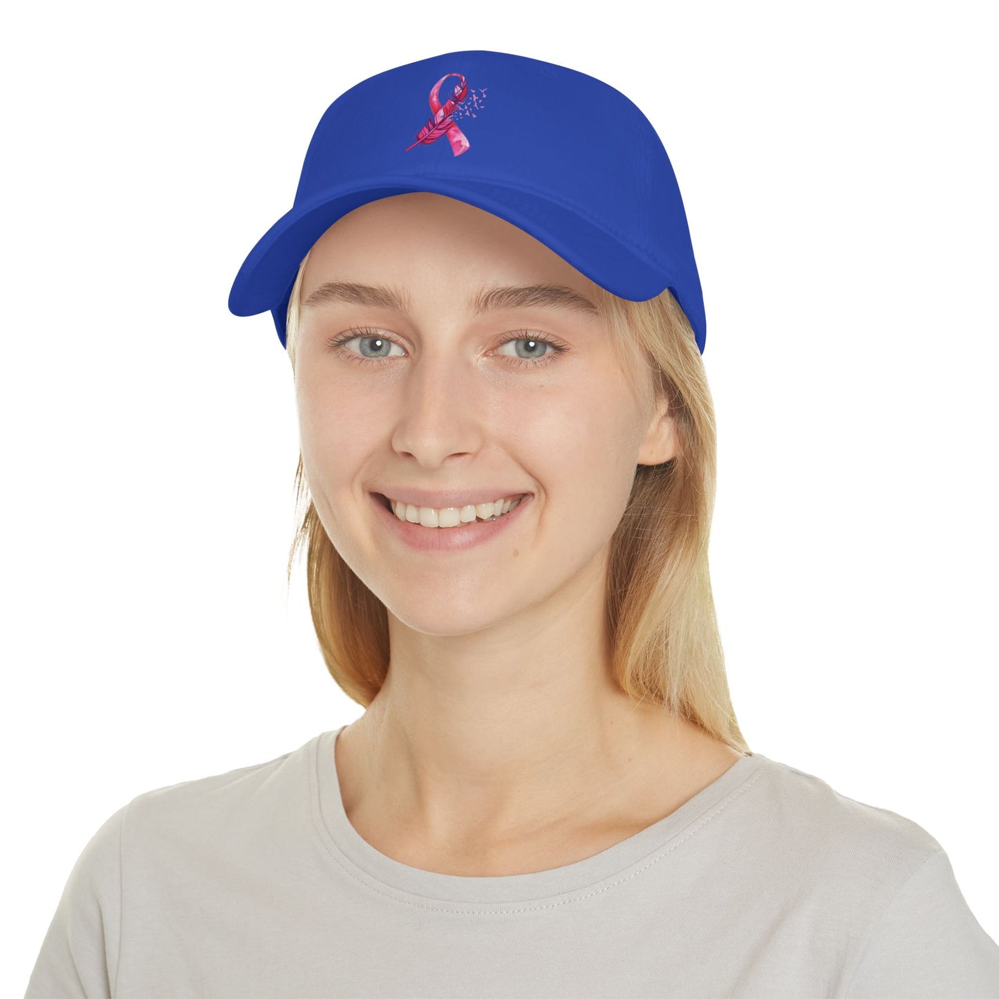 Breast Cancer Awareness Feather - Low Profile Baseball Cap