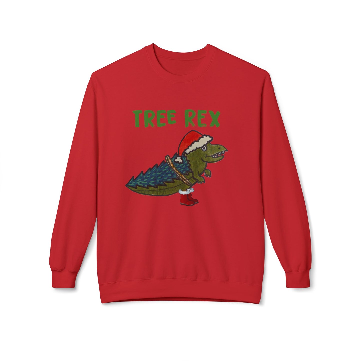 Tree Rex - Unisex Midweight Softstyle Fleece Crewneck Sweatshirt