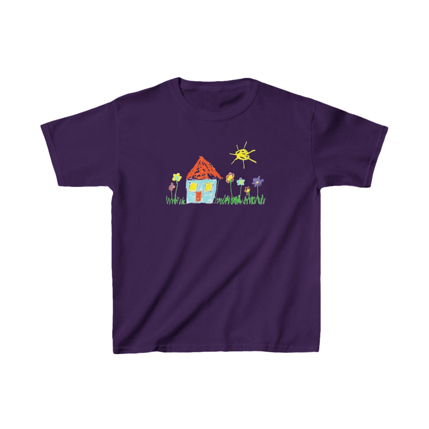 Your Childs Art on a Shirt - Kids Heavy Cotton™ Tee