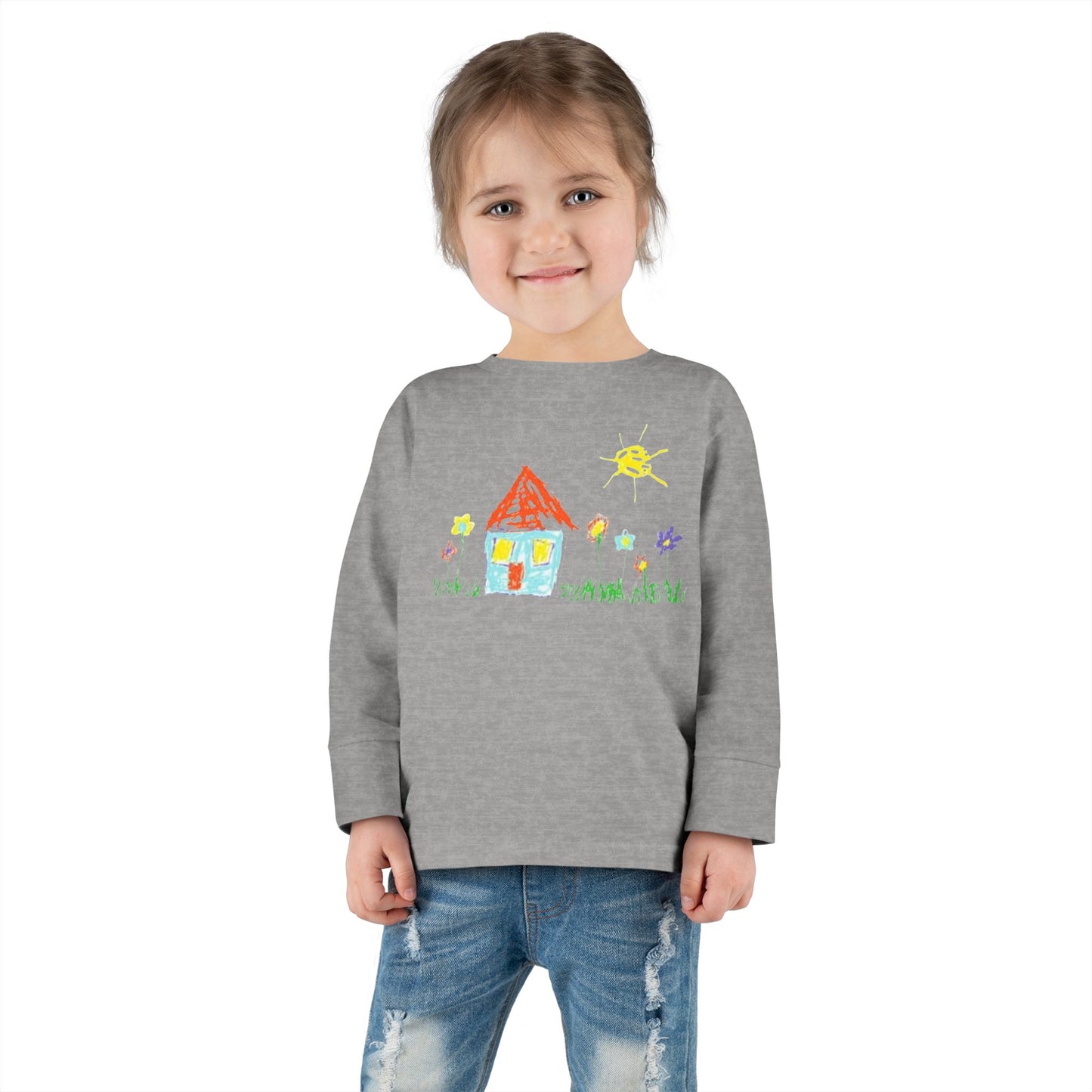 Your Child’s Art on a Shirt - Toddler Long Sleeve Tee