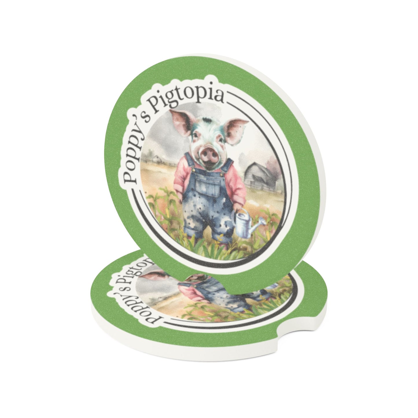 Poppy’s Pigtopia - Soapstone Car Coaster