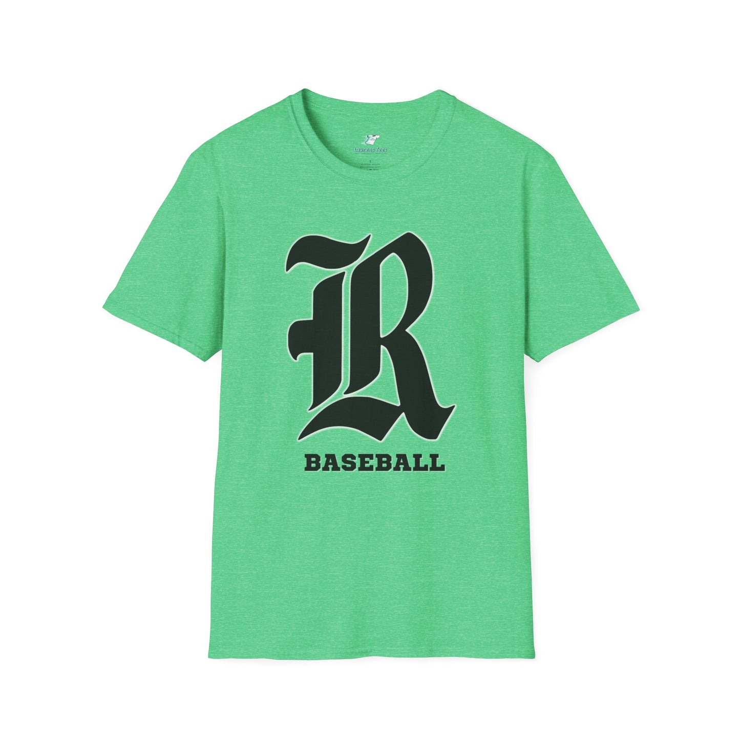 Custom one side Front or Back (RHS Baseball used as example) - Unisex Softstyle T-Shirt