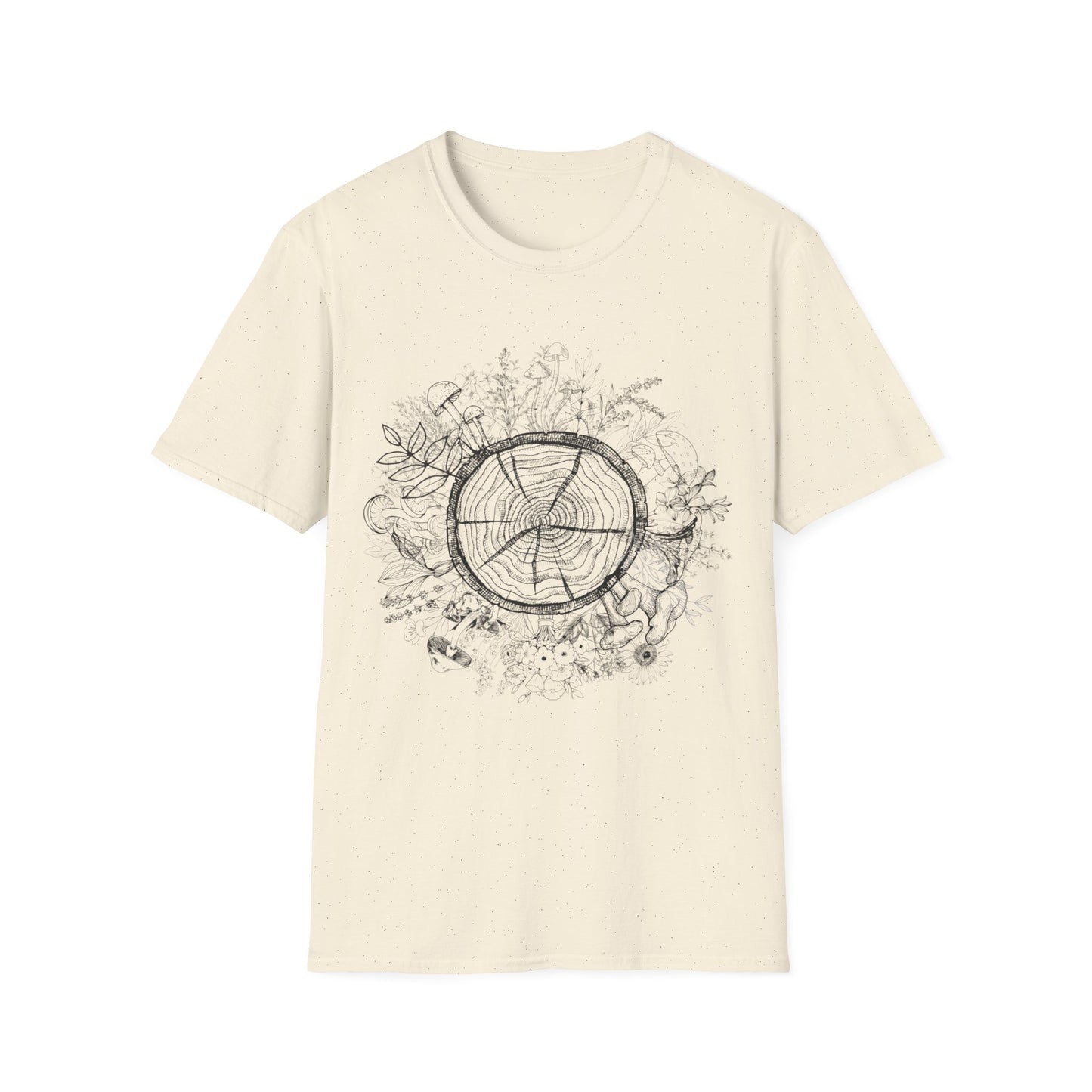 Bio Bloom Log - Unisex Softstyle T-Shirt