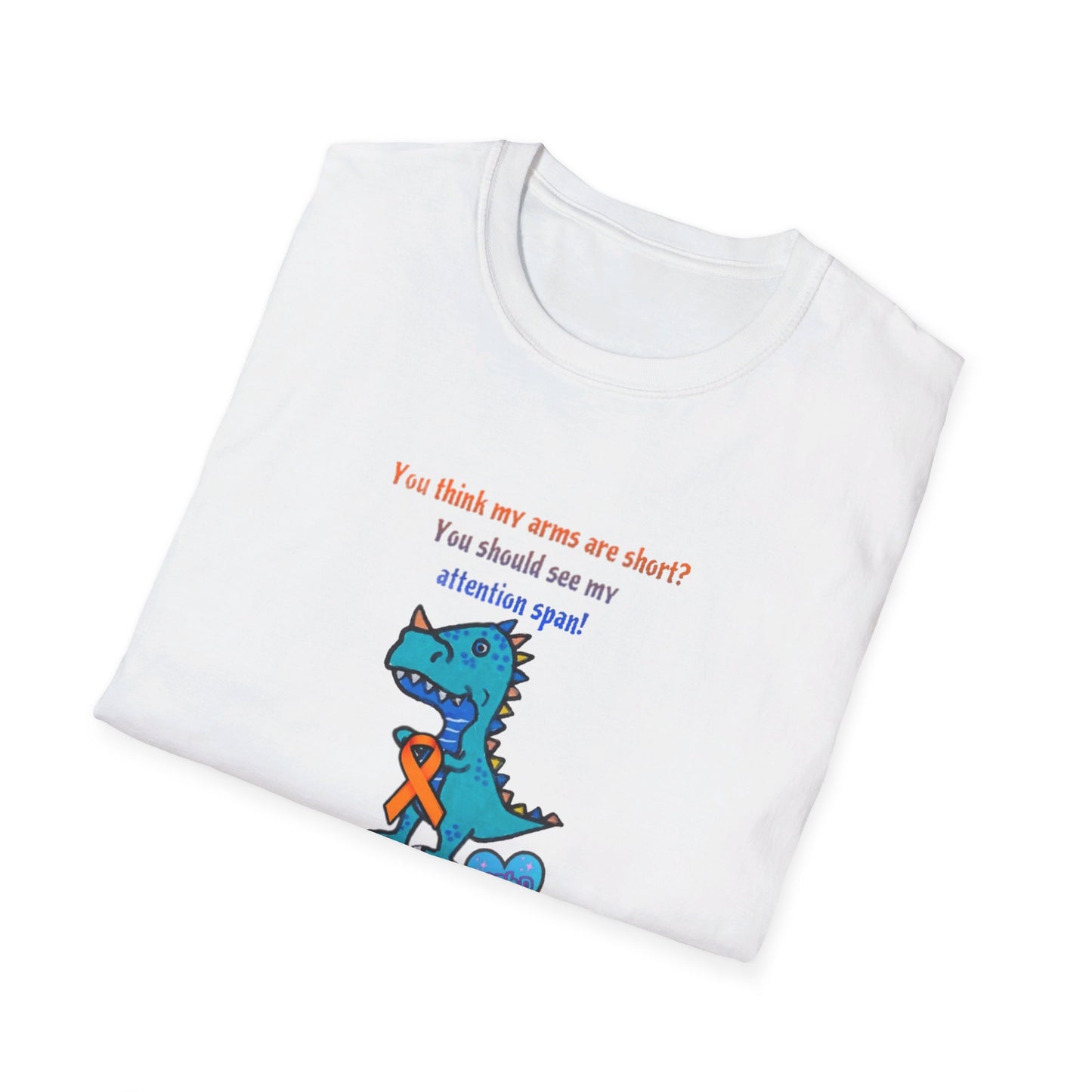 T-Tex Attention Span ADHD - Unisex Softstyle T-Shirt