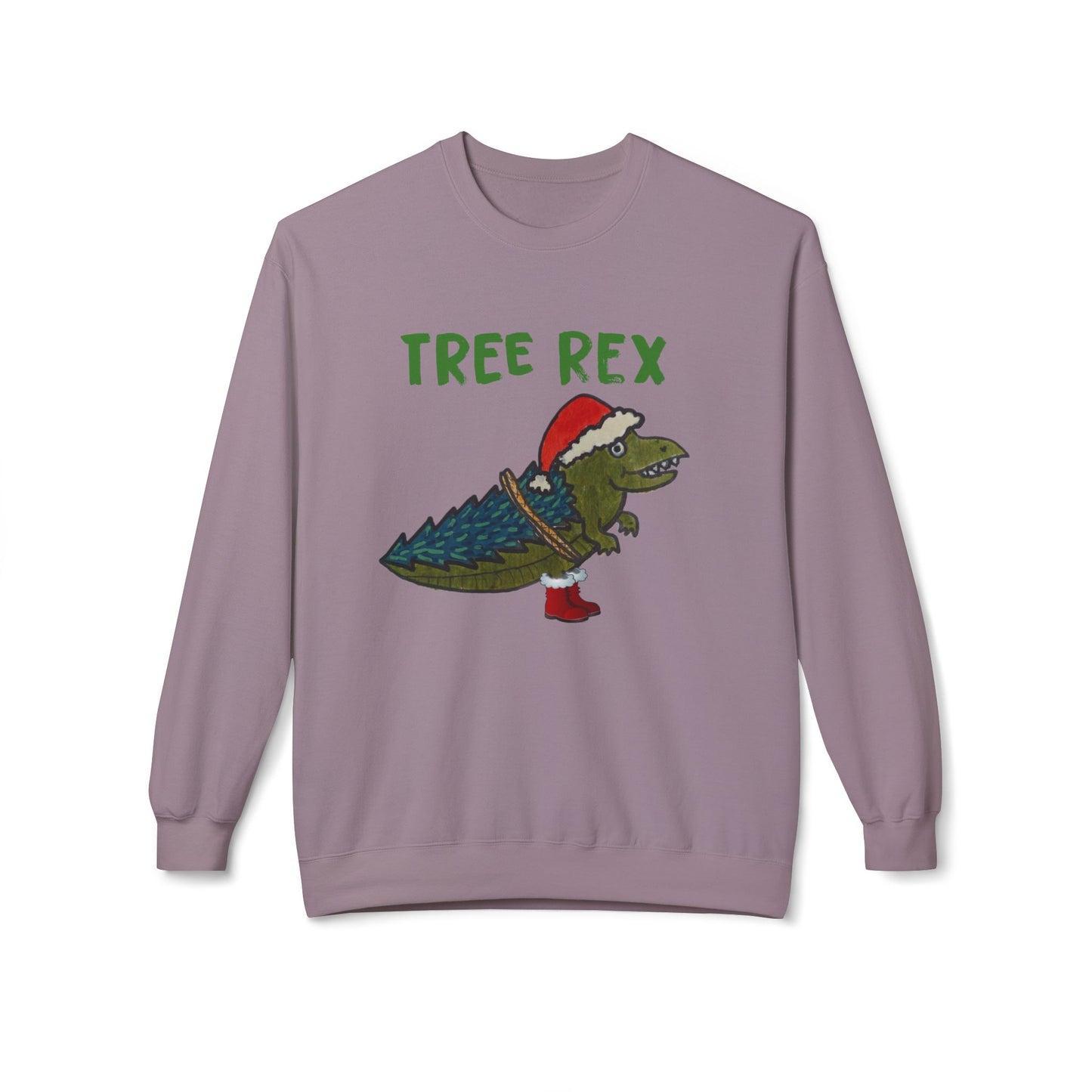 Tree Rex - Unisex Midweight Softstyle Fleece Crewneck Sweatshirt