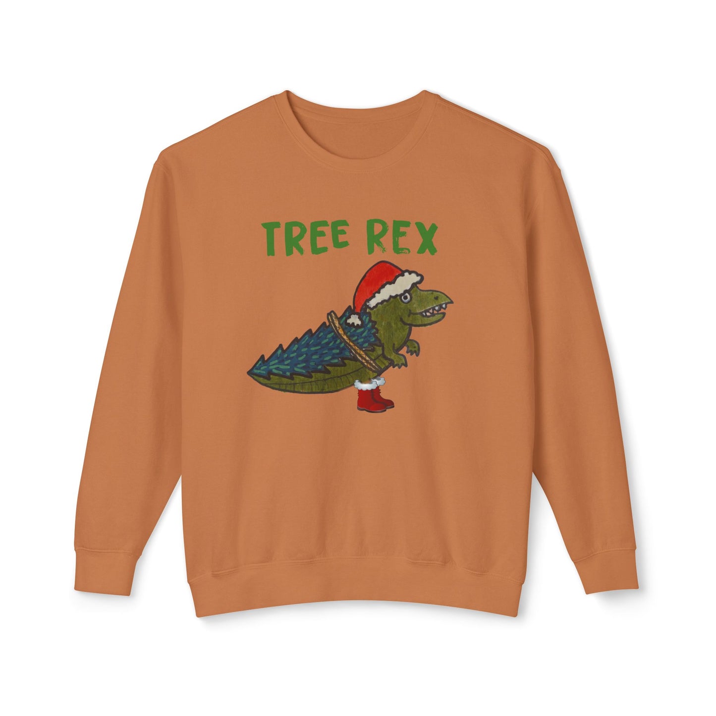 Tree Rex - Unisex Lightweight Crewneck Sweatshirt