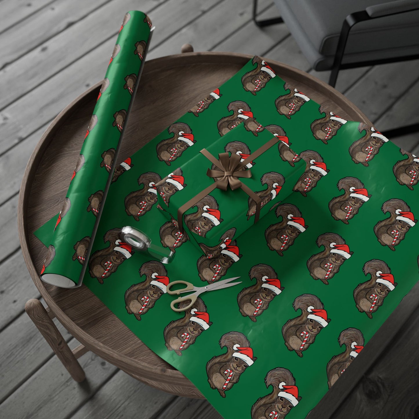 Drunk Squirrel Christmas - Wrapping Papers