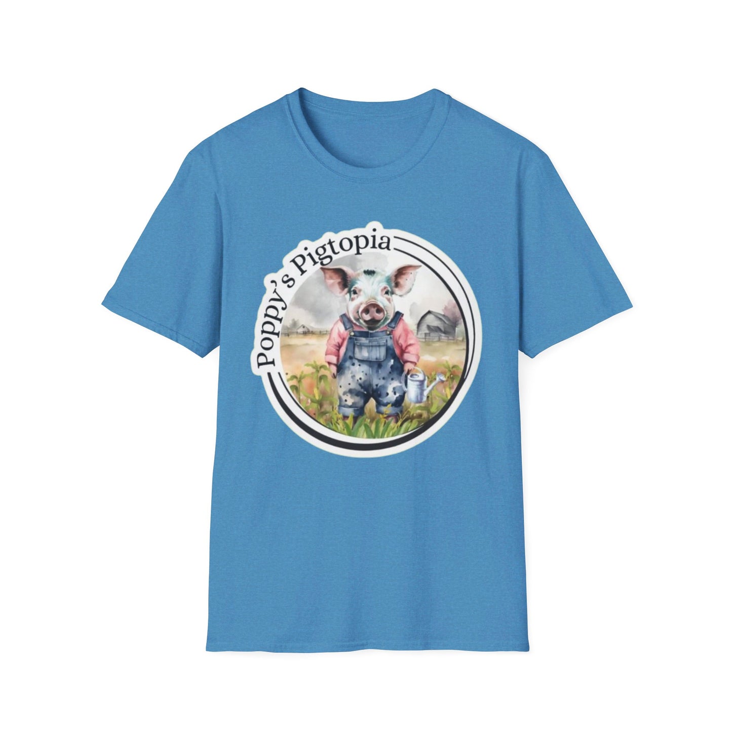 Poppy’s Pigtopia - Unisex Softstyle T-Shirt