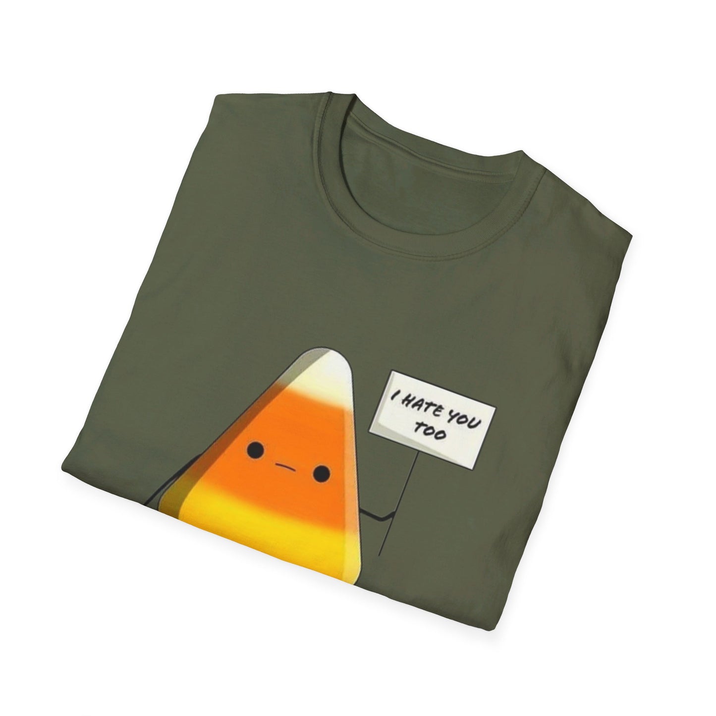 I Hate You Too Candy Corn - Unisex Softstyle T-Shirt