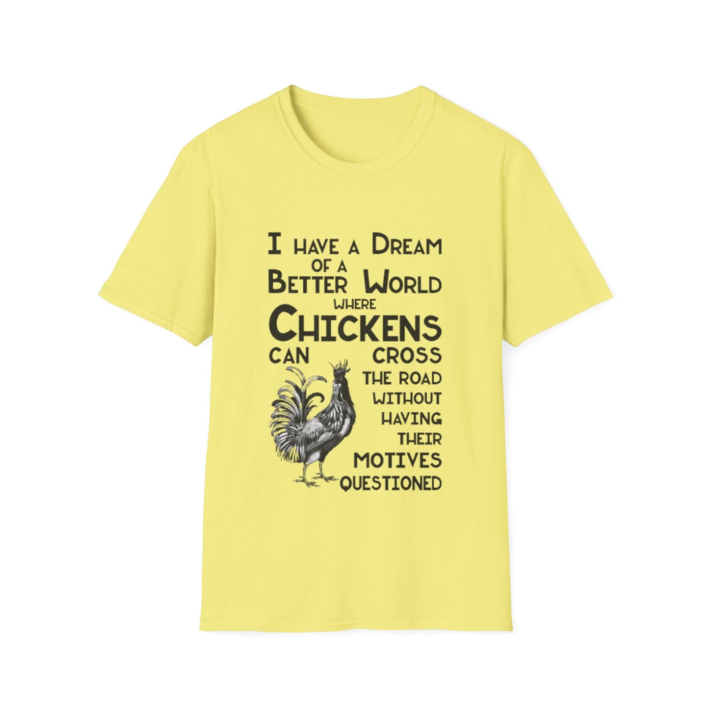 Chicken Crossing the Road - Unisex Softstyle T-Shirt