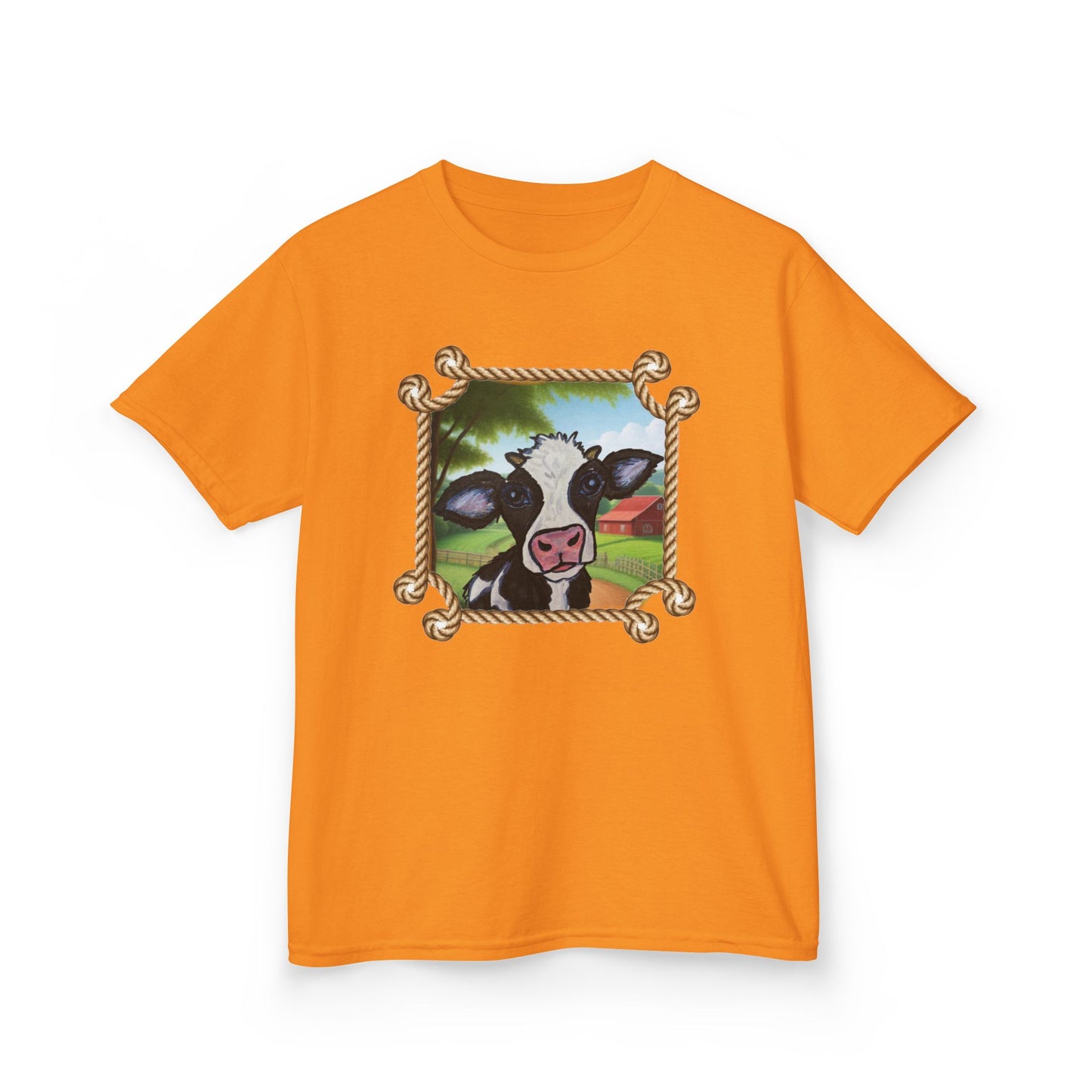 Cute Cow Kids Tee - Fun Farm Animal Graphic T-Shirt