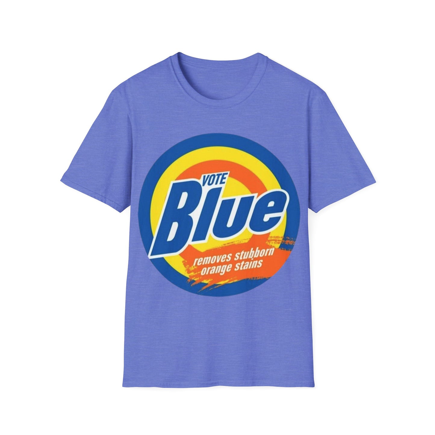 Blue Orange Stain Remover - Unisex Softstyle T-Shirt