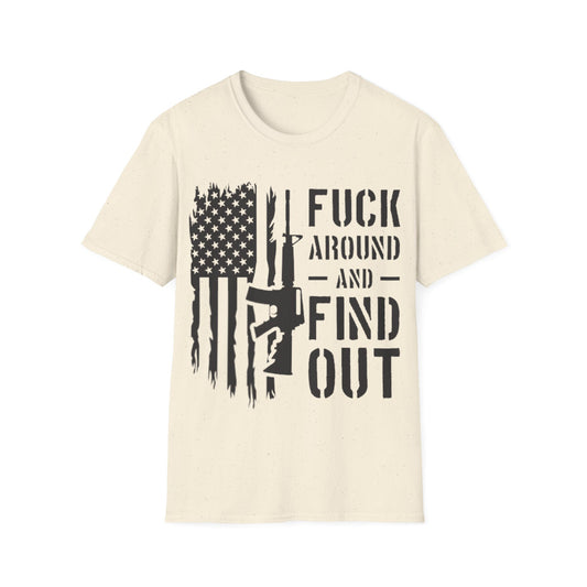 FAFO Flag & PewPew - Unisex Softstyle T-Shirt