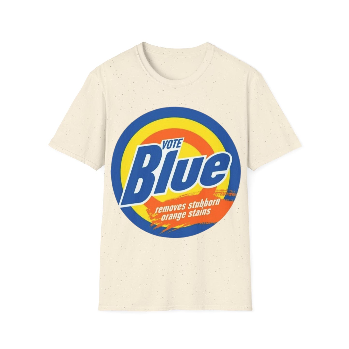 Blue Orange Stain Remover - Unisex Softstyle T-Shirt