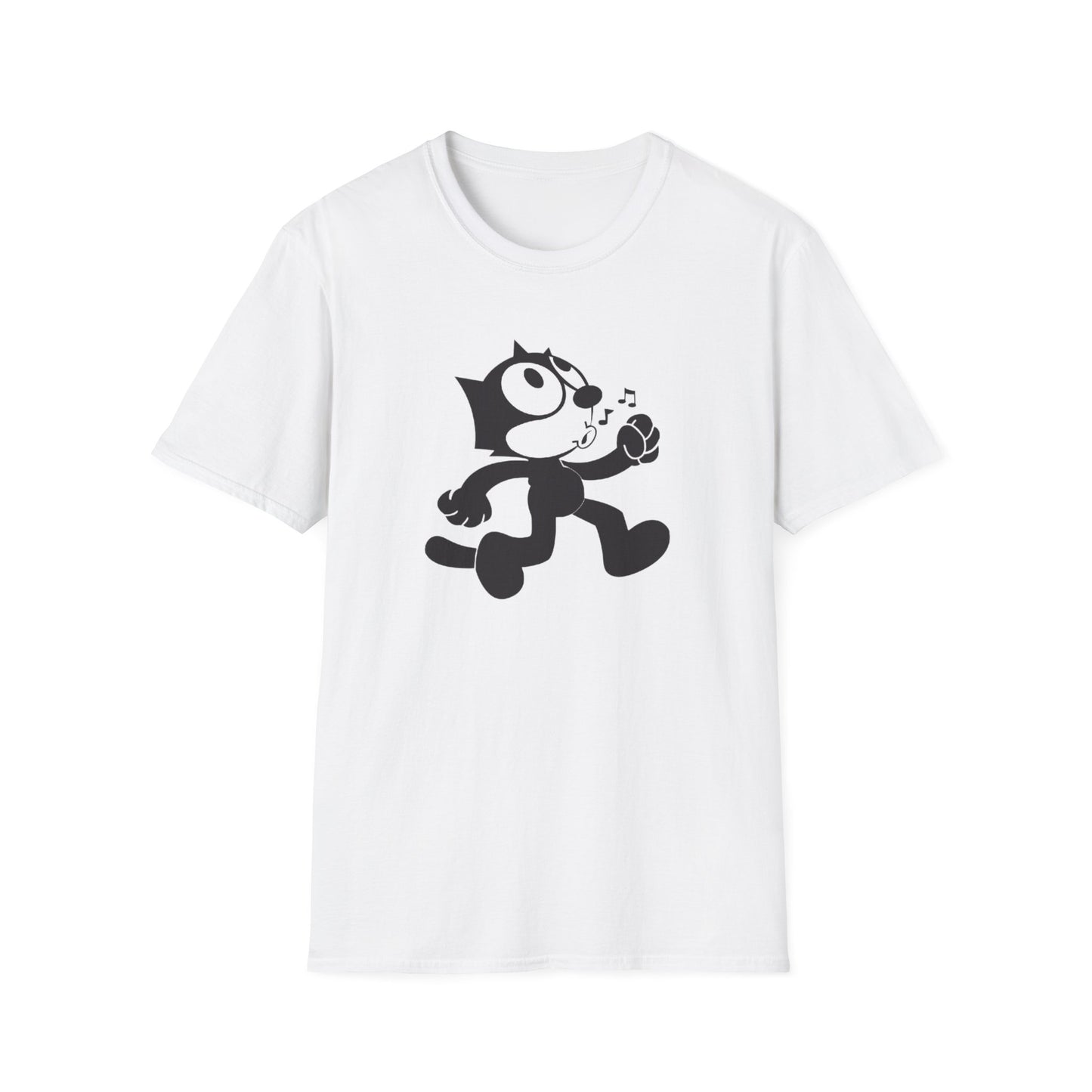 Vintage Felix the Cat Unisex Softstyle T-Shirt - Retro Music Vibe