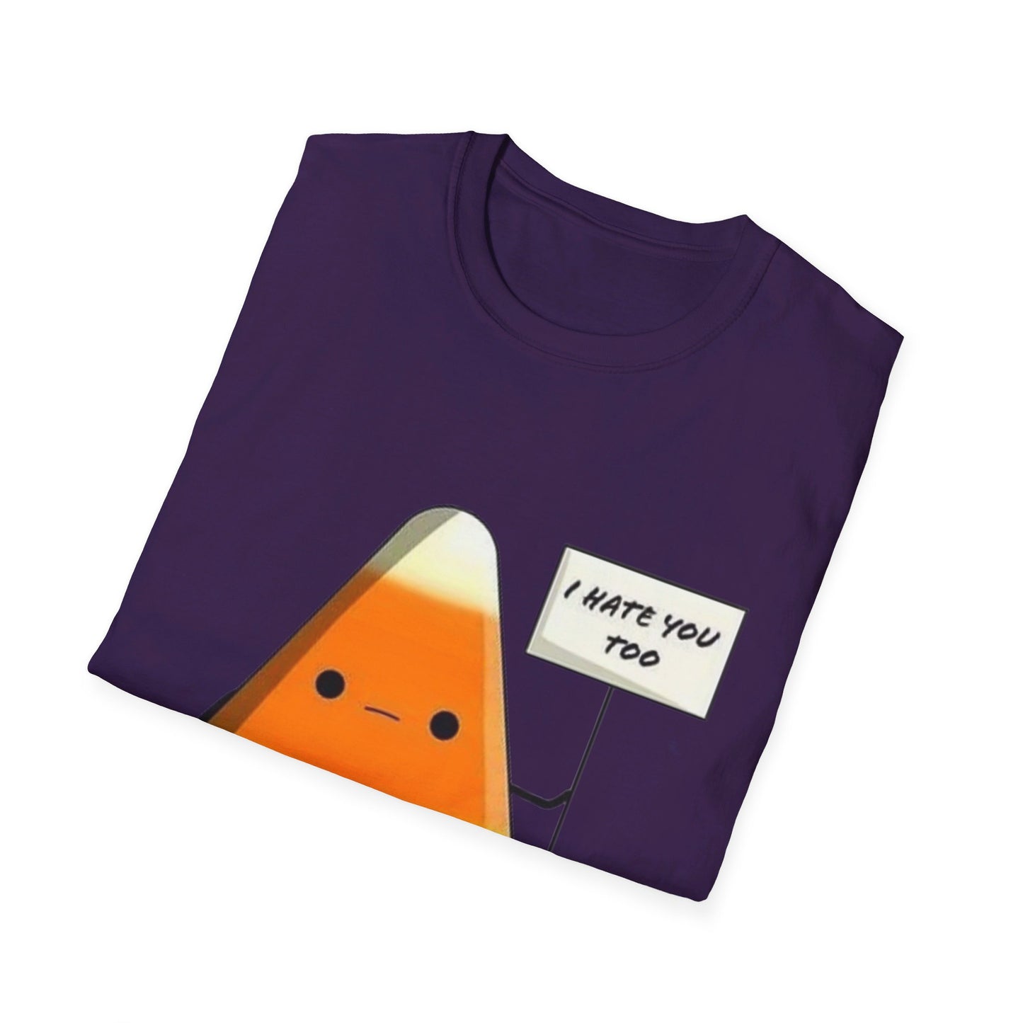 I Hate You Too Candy Corn - Unisex Softstyle T-Shirt